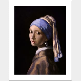 Girl with a pearl earring Posters and Art